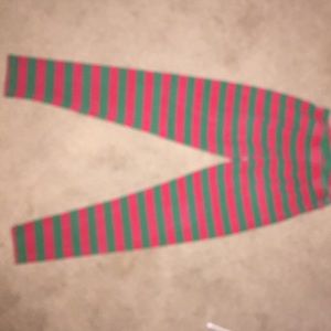Green & Red Leggings