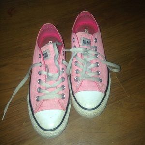 Pink Converse All Star sneakers