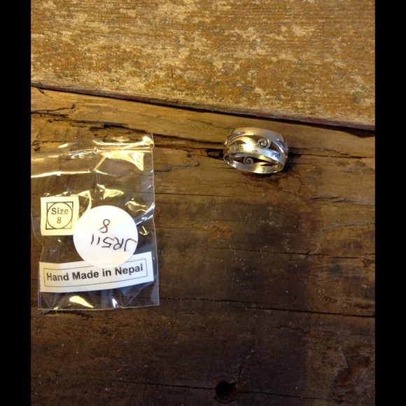 One of a kind gift. Size 8 ring. Handmade
