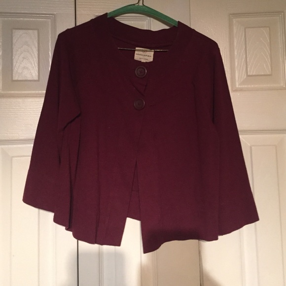 Burgundy Cardigan.