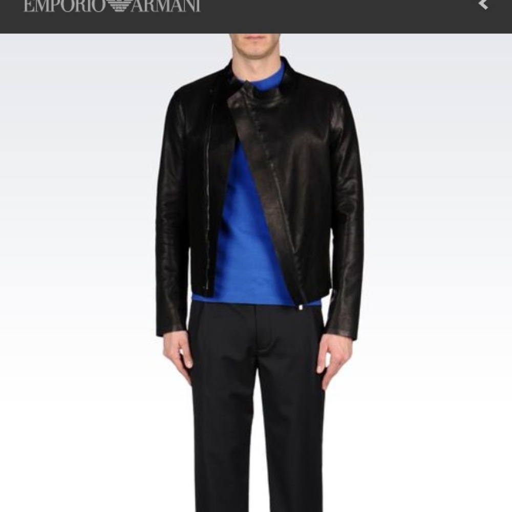 Emporio Armani blouson men's leather jacket 36