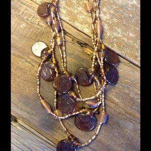 Fair trade tribal Aztec style necklace.