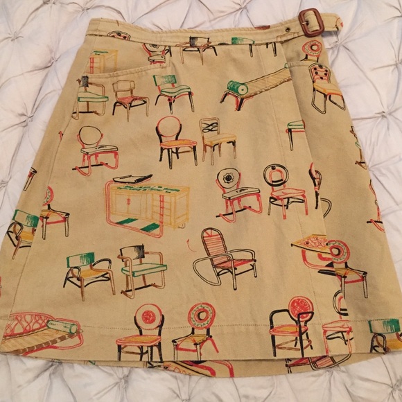 Super fun wrap skirt from Anthropologie