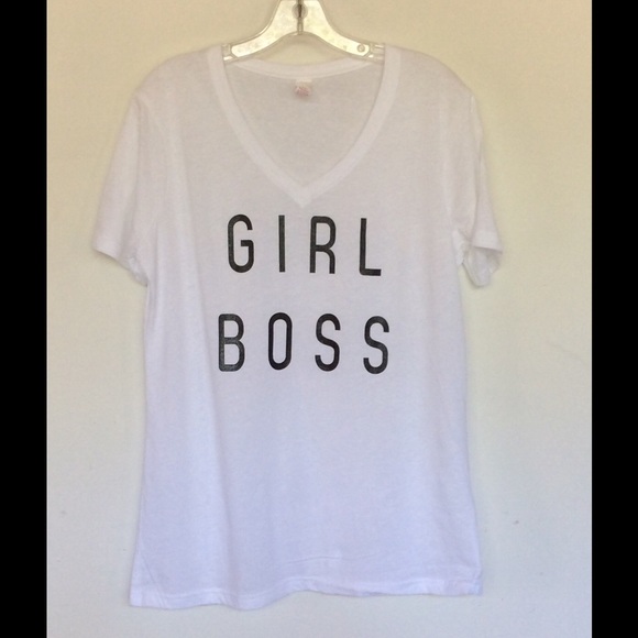 Girl Boss v neck t Shirt - Picture 2 of 3