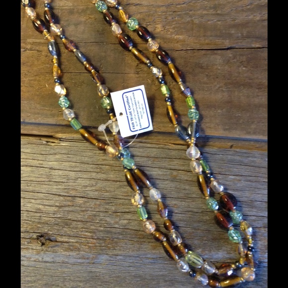Beautiful necklace. Long, layered. Fair trade!