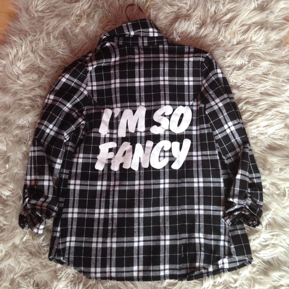 I'm so fancy flannel tee