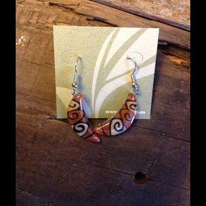 Tribal Aztec design earrings