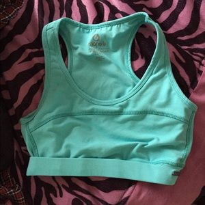 Teal sports bra