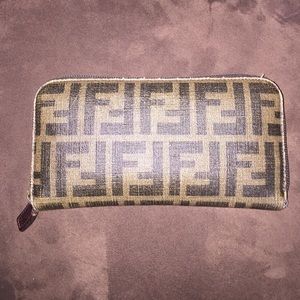 Authentic Fendi Zucca wallet
