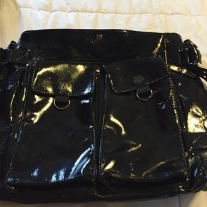 Black tall traveling bag