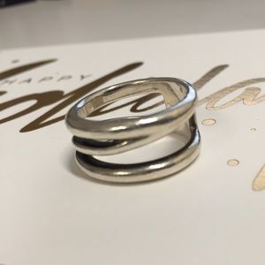 Authentic Tiffany & Co. Silver ZigZag Ring