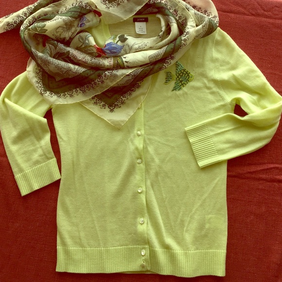 J Crew Fishy Cardigan