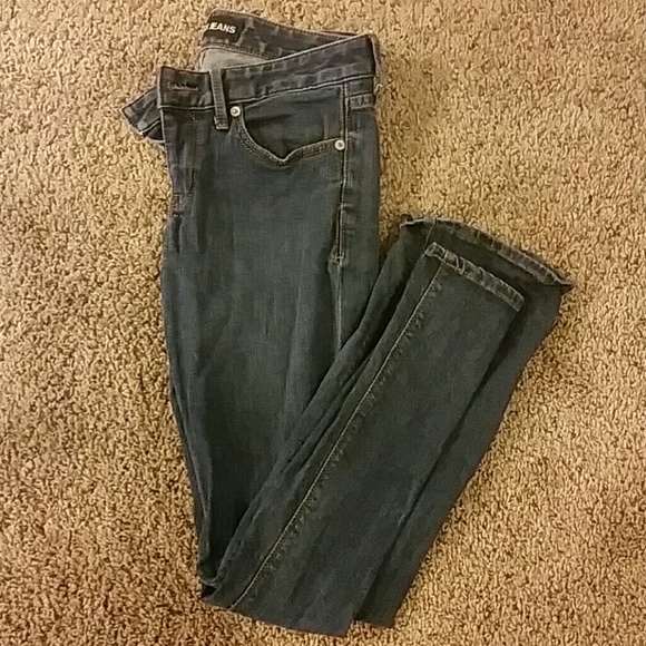 Barely boot low rise express jeans