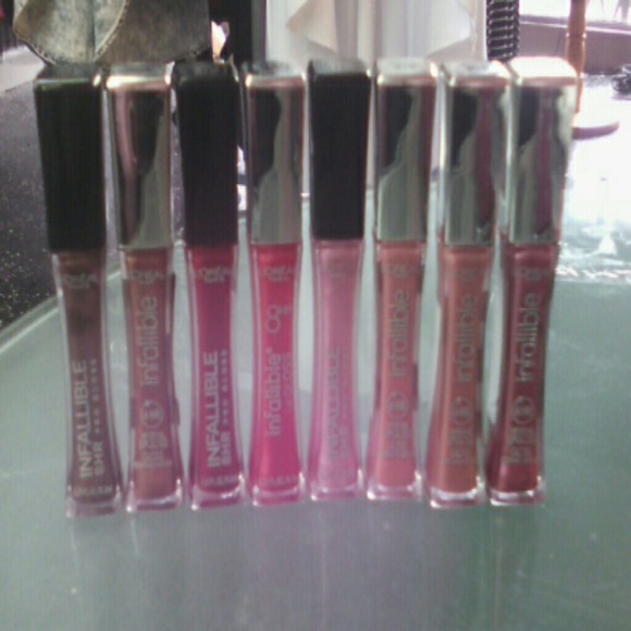 Infallible lip gloss by L'Oreal 6 & 8 hr lasting
