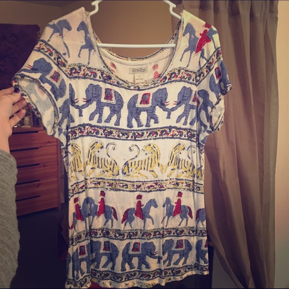 Circus animal Lucky Brand short sleeve shirt. - Picture 1 of 2