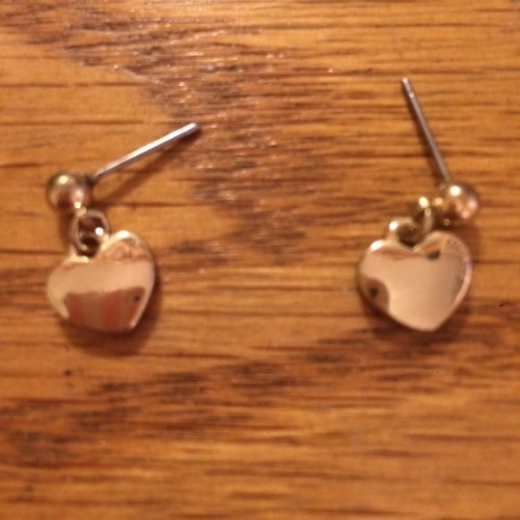 Gold Heart Earrings