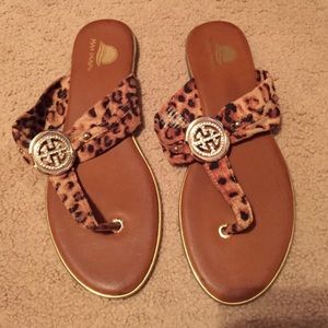 Maui Island Cheetah Print Sandals