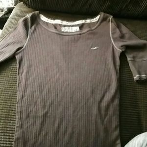 Brown Knit Hollister Top
