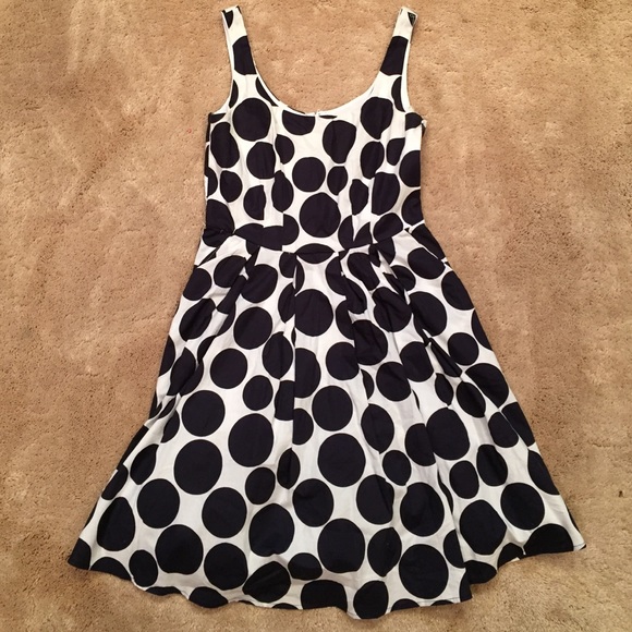 Navy and White Polka Dot Sundress