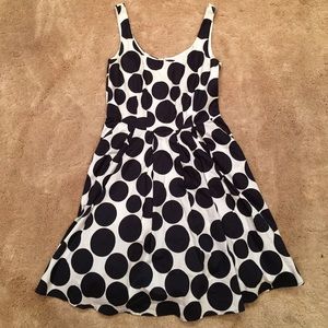 Navy and White Polka Dot Sundress