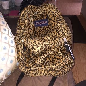 Leopard print Jansport Backpack