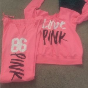 Victoria secret sweat outfit