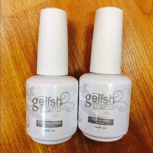 Gel polish base and top coat