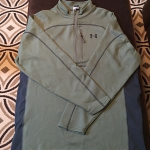 Men's Under Armour pullover - green and navy blue