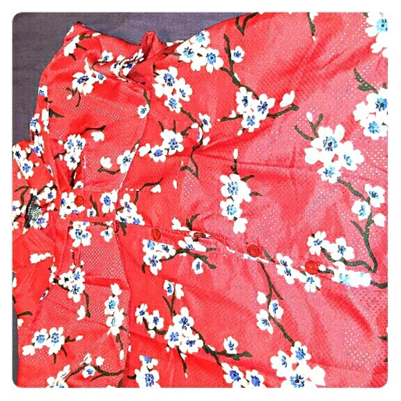 Japanese floral bigshirt, size 28