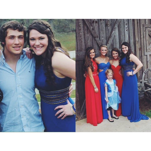 Royal Blue Sherri Hill Prom Dress (Worn Once) - Picture 2 of 3