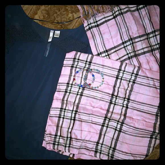 Pink printed Stylish scarf