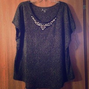 Lane Bryant shirt with jewel accents