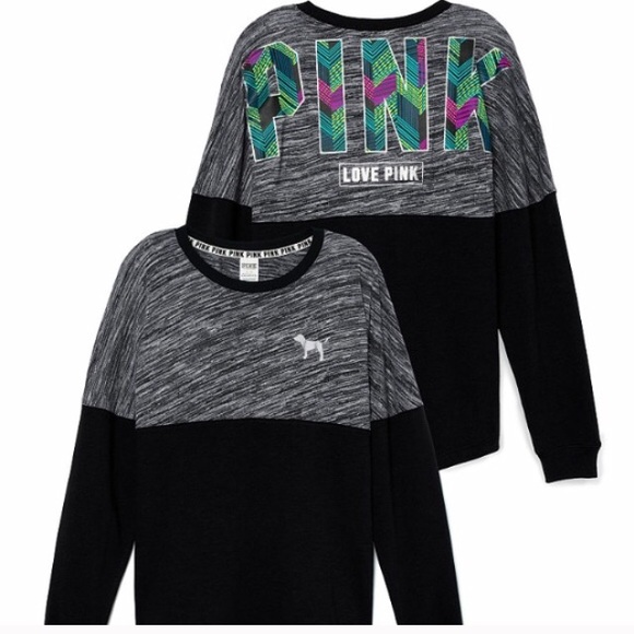 🆕Victoria's Secret PINK  Varsity Crew LARGE🆕
