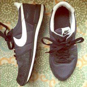 Floral nike running shoes