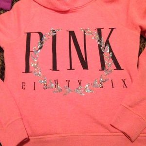Vs pink bling hoodie