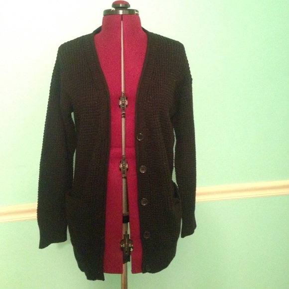 Forever 21 Black Knit Cardigan