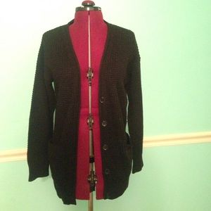 Forever 21 Black Knit Cardigan