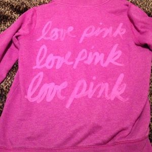 Vs pink half zip