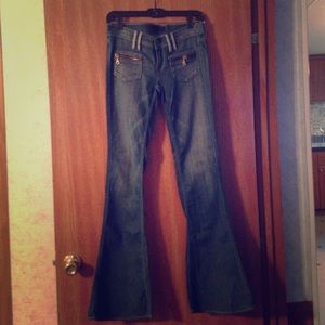 Custom bell bottom jeans