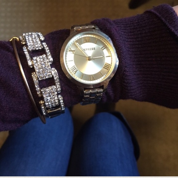 1 LEFT 🎉 18k Gold Plated Pave Link Bracelet - Picture 4 of 4