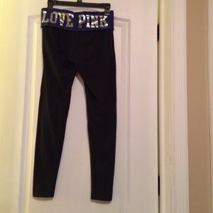 PINK fold over leggings