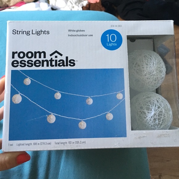 Hanging string lights