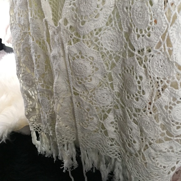 White Lace Poncho