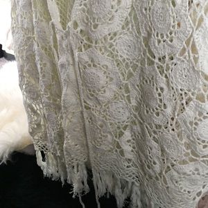 White Lace Poncho