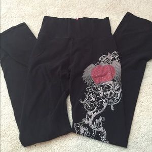 Tea party yoga pants