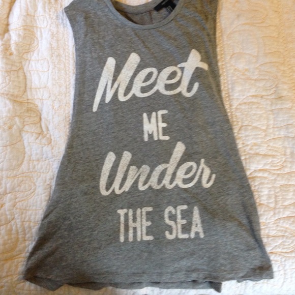 Gray tank "Meet me under the sea"
