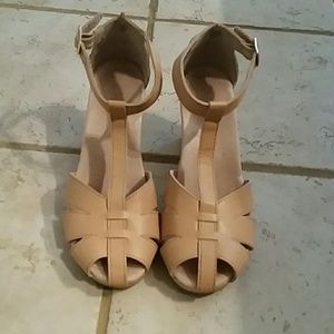 Tan summer heels
