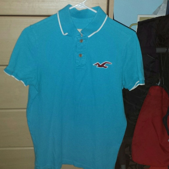 Hollister teal polo - Picture 1 of 1