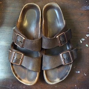 Oiled Leather Birkenstock Sandals