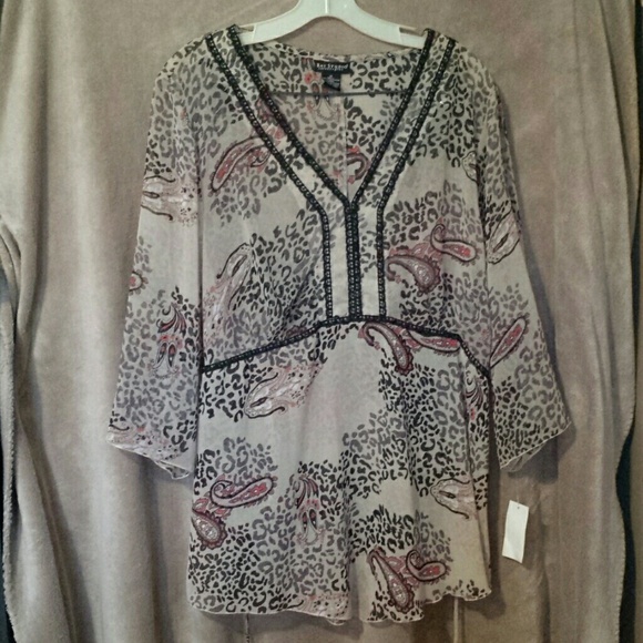 Bay Studio Career Collection sheer blouse